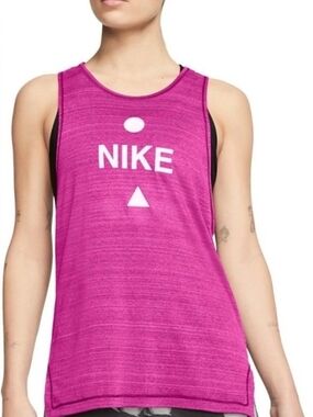 Nike Women’s Bright Pink Active Tank with Logo